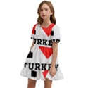 I love turkey sandwich Kids  Short Sleeve Dolly Dress View2