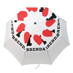 I Love Brenda Folding Umbrellas by ilovewhateva