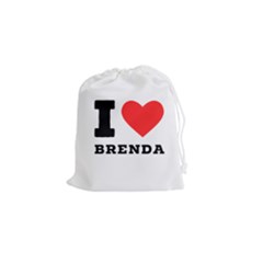 I Love Brenda Drawstring Pouch (small) by ilovewhateva