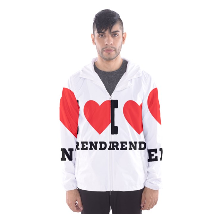 I love brenda Men s Hooded Windbreaker