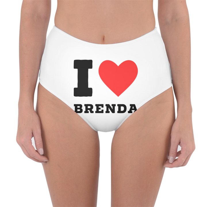 I love brenda Reversible High-Waist Bikini Bottoms