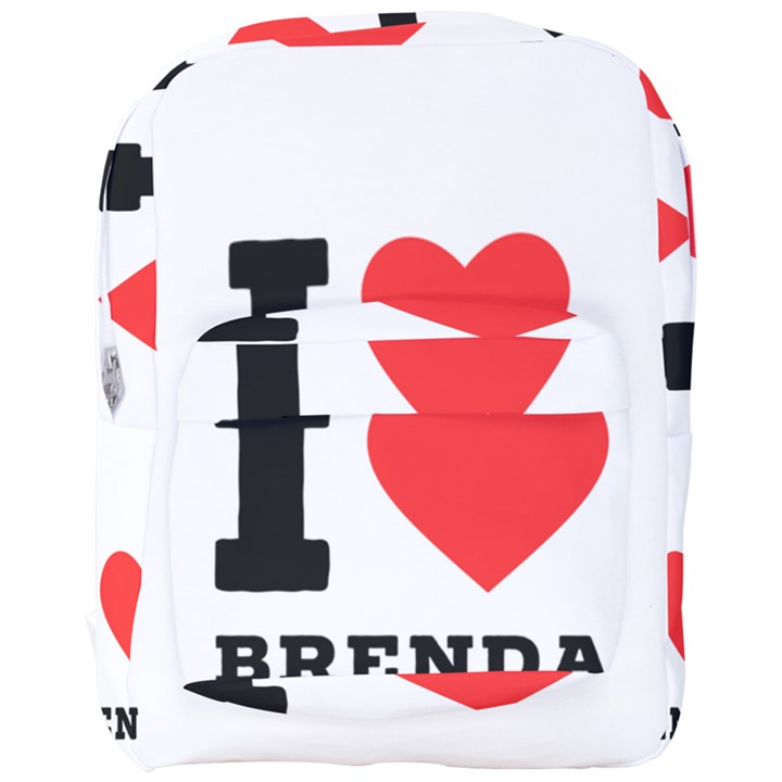 I love brenda Full Print Backpack