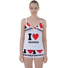 I Love Brenda Tie Front Two Piece Tankini by ilovewhateva