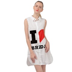 I Love Brenda Sleeveless Shirt Dress by ilovewhateva