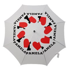 I Love Pamela Hook Handle Umbrellas (large) by ilovewhateva