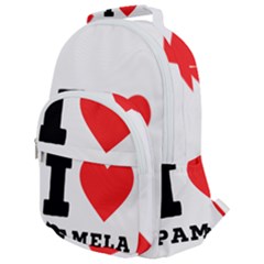 I Love Pamela Rounded Multi Pocket Backpack by ilovewhateva