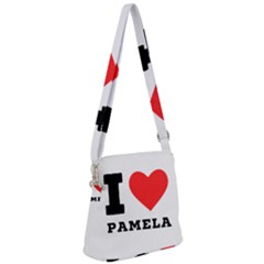 I Love Pamela Zipper Messenger Bag by ilovewhateva