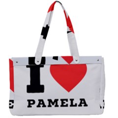 I Love Pamela Canvas Work Bag by ilovewhateva