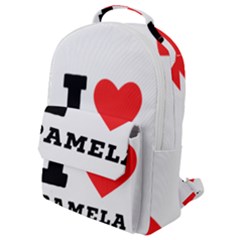 I Love Pamela Flap Pocket Backpack (small) by ilovewhateva