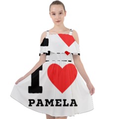 I Love Pamela Cut Out Shoulders Chiffon Dress by ilovewhateva