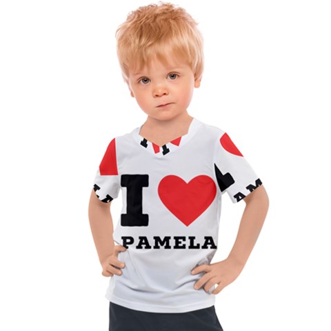 I Love Pamela Kids  Sports Tee by ilovewhateva