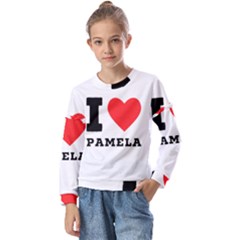 I Love Pamela Kids  Long Sleeve Tee With Frill 