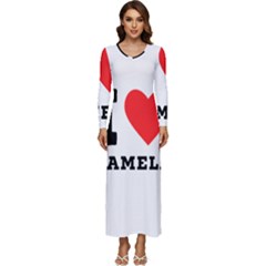 I Love Pamela Long Sleeve Longline Maxi Dress by ilovewhateva