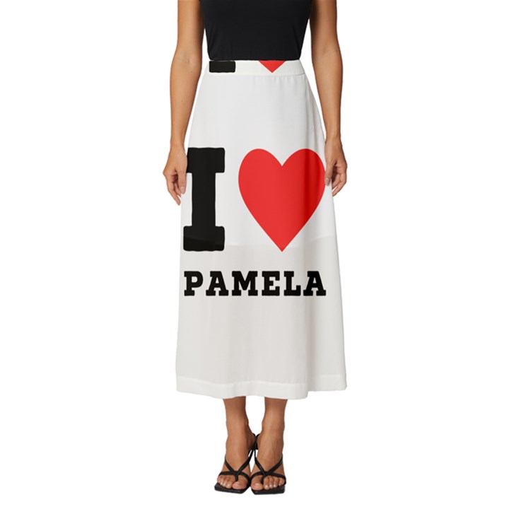 I love pamela Classic Midi Chiffon Skirt