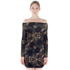 Flytrap Long Sleeve Off Shoulder Dress by MRNStudios