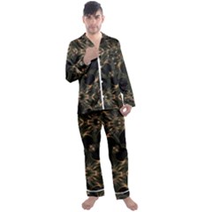 Flytrap Men s Long Sleeve Satin Pajamas Set by MRNStudios