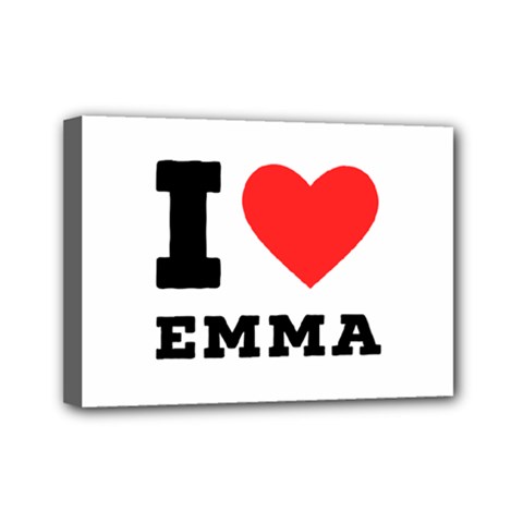 I Love Emma Mini Canvas 7  X 5  (stretched) by ilovewhateva