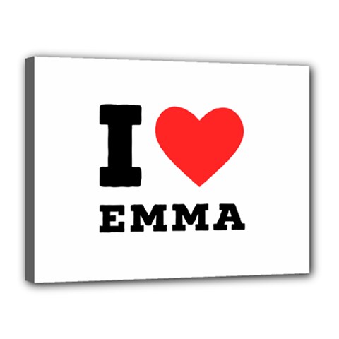 I Love Emma Canvas 16  X 12  (stretched) by ilovewhateva