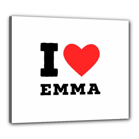 I Love Emma Canvas 24  X 20  (stretched) by ilovewhateva