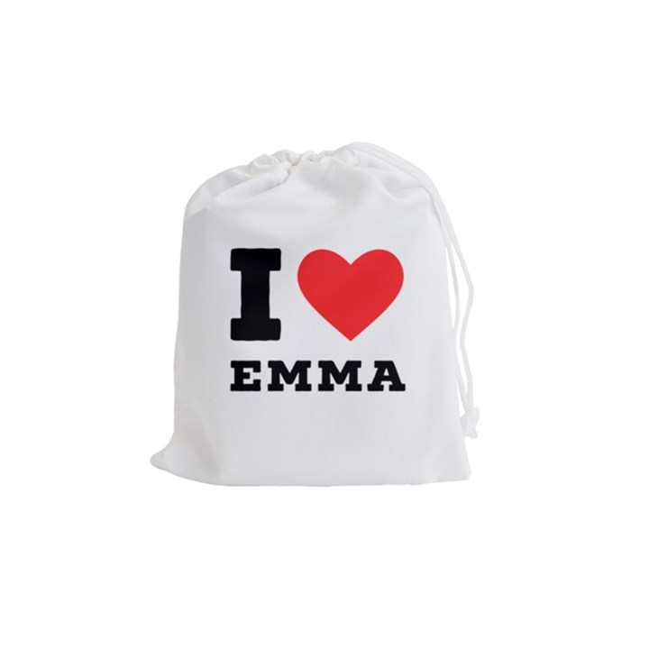 I love emma Drawstring Pouch (Medium)