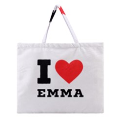 I Love Emma Zipper Large Tote Bag by ilovewhateva