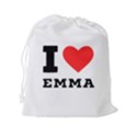 I love emma Drawstring Pouch (2XL) View2