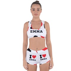 I Love Emma Racerback Boyleg Bikini Set by ilovewhateva