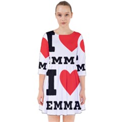 I Love Emma Smock Dress by ilovewhateva