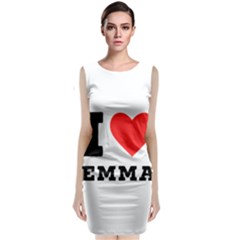 I Love Emma Sleeveless Velvet Midi Dress by ilovewhateva