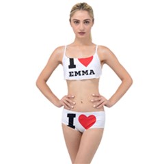 I Love Emma Layered Top Bikini Set by ilovewhateva