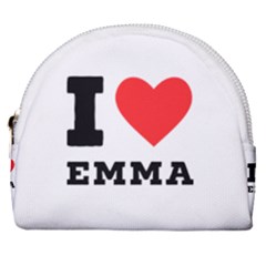 I Love Emma Horseshoe Style Canvas Pouch by ilovewhateva