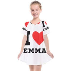 I Love Emma Kids  Smock Dress by ilovewhateva