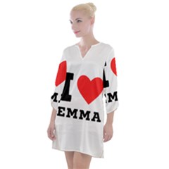 I Love Emma Open Neck Shift Dress by ilovewhateva