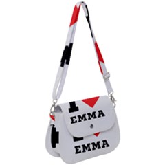 I Love Emma Saddle Handbag by ilovewhateva