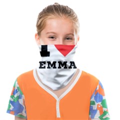 I Love Emma Face Covering Bandana (kids) by ilovewhateva