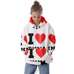 I Love Emma Kids  Oversized Hoodie by ilovewhateva