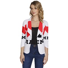 I Love Emma Women s One-button 3/4 Sleeve Short Jacket