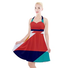 Zip Pay Special Series 13 Halter Party Swing Dress  by Mrsondesign