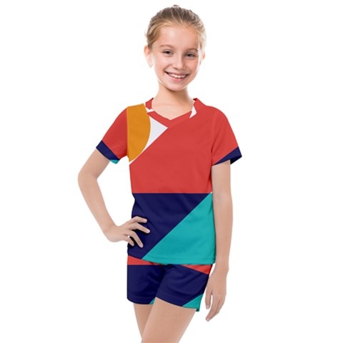 Zip Pay Special Series 13 Kids  Mesh Tee And Shorts Set by Mrsondesign