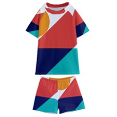 Zip Pay Special Series 13 Kids  Swim Tee And Shorts Set