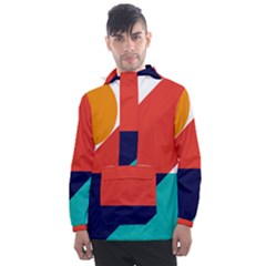 Zip Pay Special Series 13 Men s Front Pocket Pullover Windbreaker by Mrsondesign