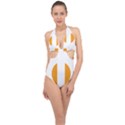 Zip Pay Special Series 16 Halter Front Plunge Swimsuit View1