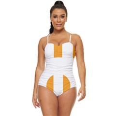 Zip Pay Special Series 16 Retro Full Coverage Swimsuit by Mrsondesign