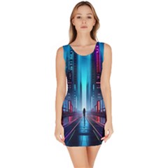 City People Cyberpunk Bodycon Dress