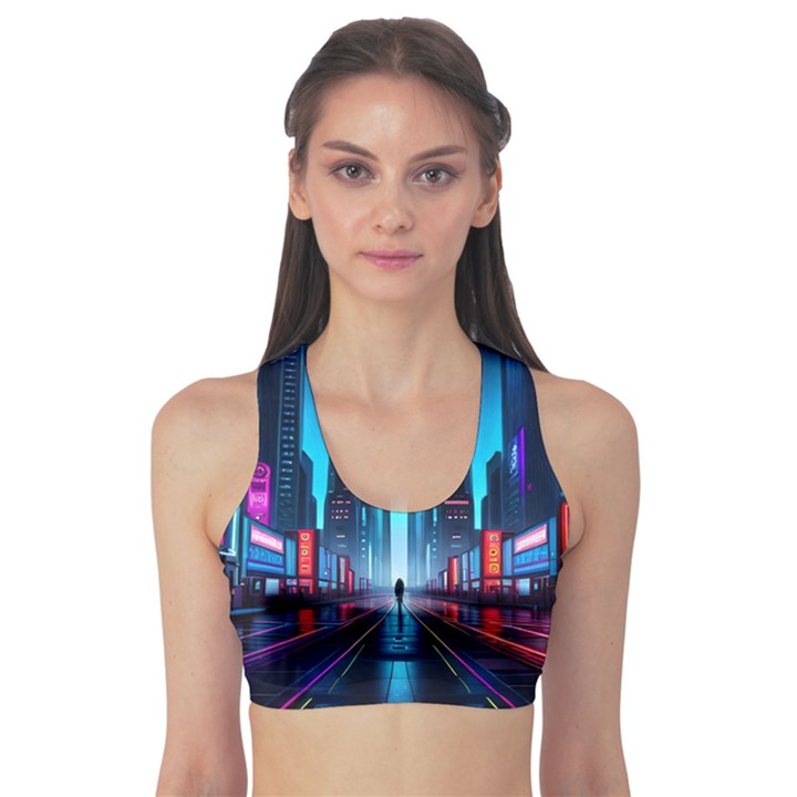 City People Cyberpunk Sports Bra