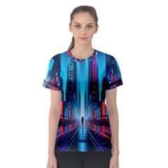 City People Cyberpunk Women s Sport Mesh Tee