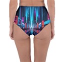 City People Cyberpunk Reversible High-Waist Bikini Bottoms View2