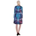 City People Cyberpunk Long Sleeve Velvet Front Wrap Dress View2