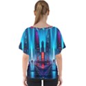 City People Cyberpunk V-Neck Dolman Drape Top View2