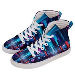 City People Cyberpunk Men s Hi-top Skate Sneakers